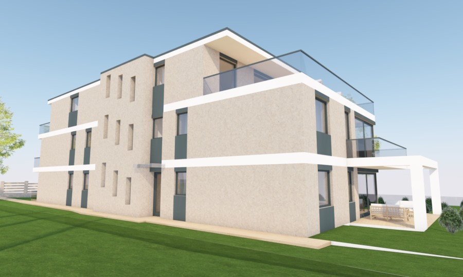 5 lakásos társasház építészeti tervezés